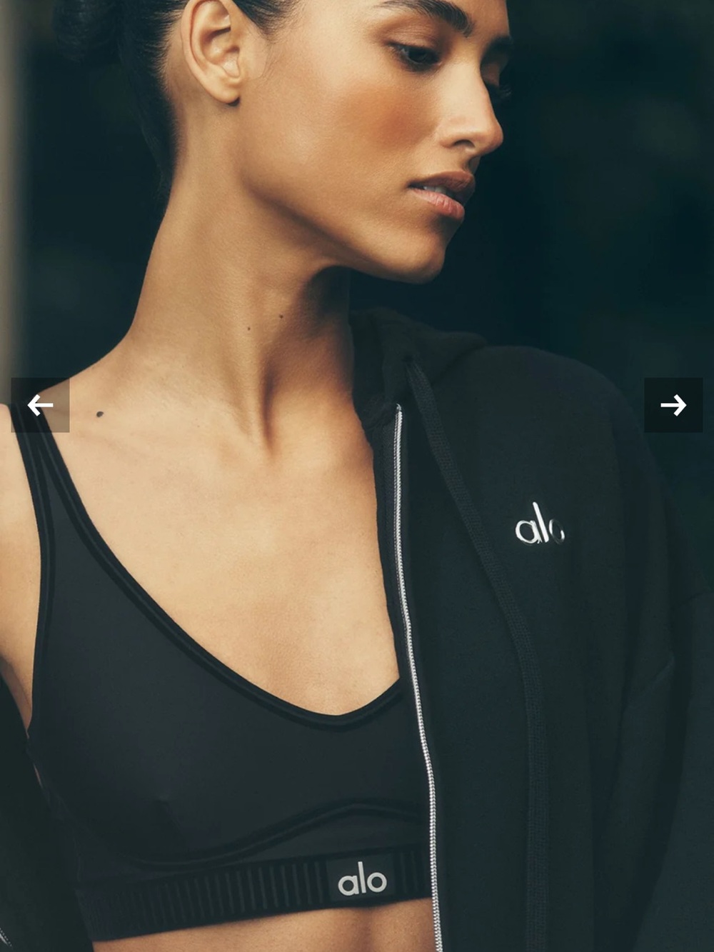 NWT ALO Yoga Airlift Line Up Bra in Black; Size Small